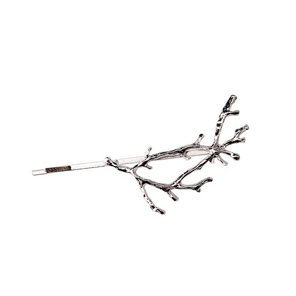 Silver Tree Branch Hair Pin - Picture 2 of 6